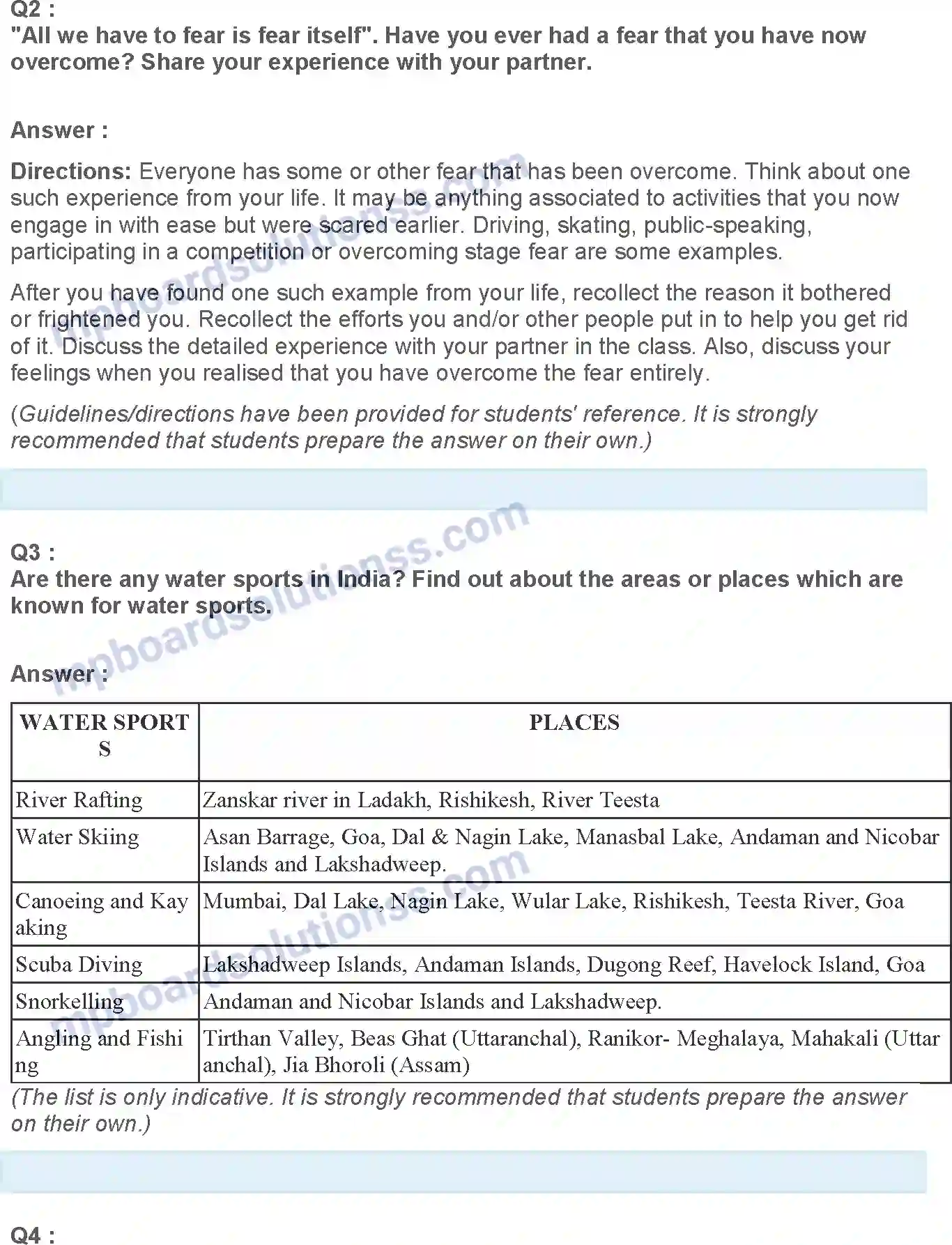 MP Board Book for Class 12 English Deep Water Image 6