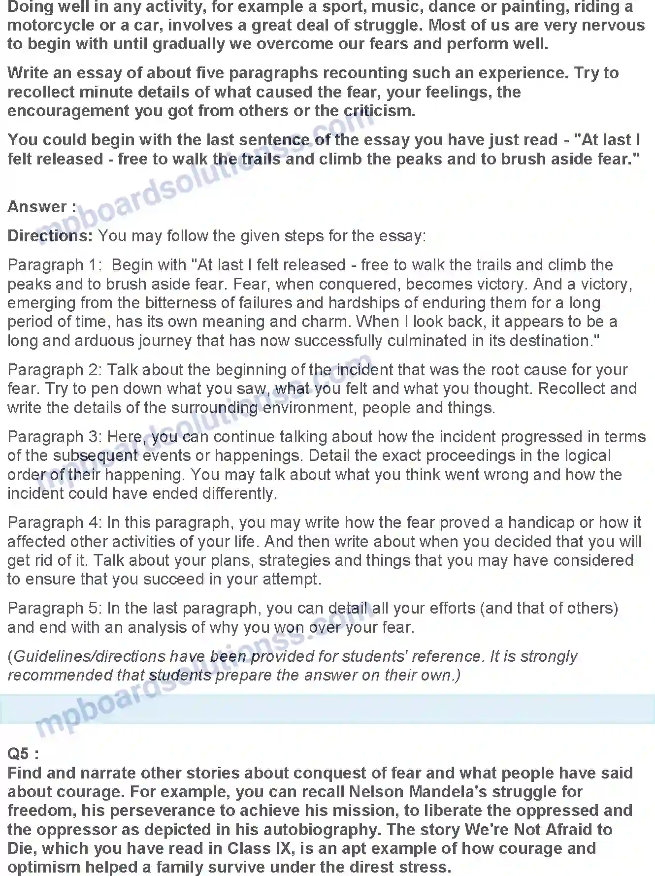 MP Board Book for Class 12 English Deep Water Image 7
