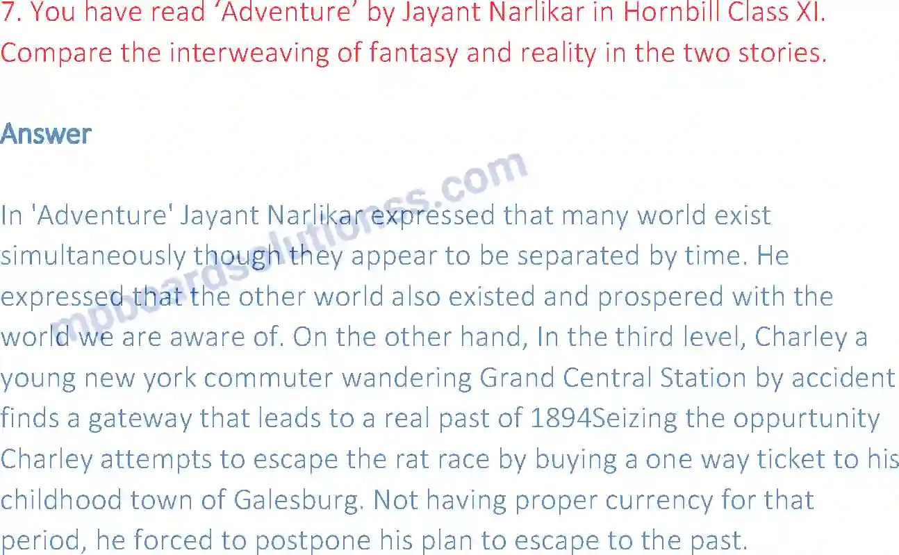 MP Board Book for Class 12 English The Third Level Image 6
