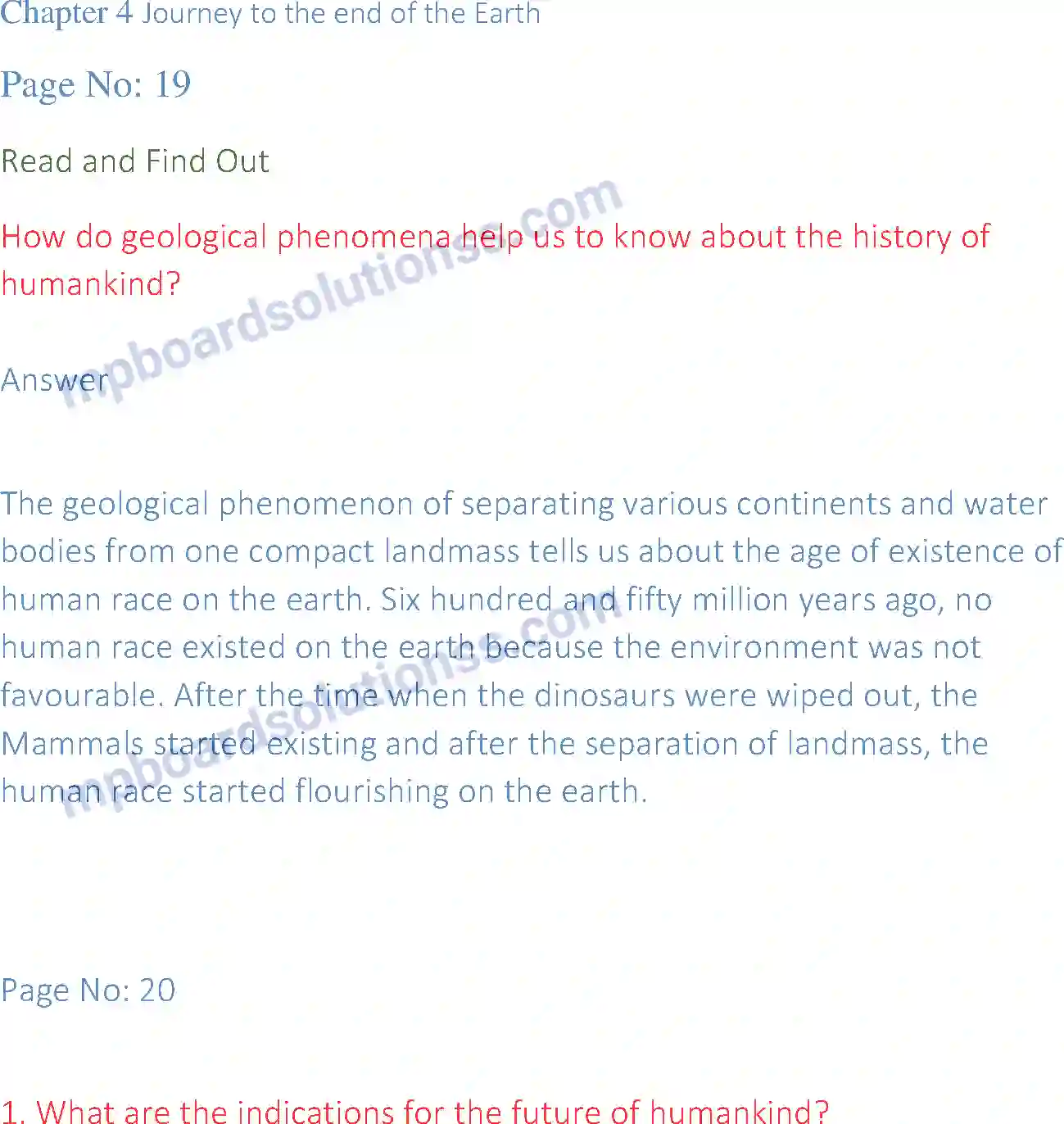 MP Board Book for Class 12 English Journey to the end of the Earth Image 1