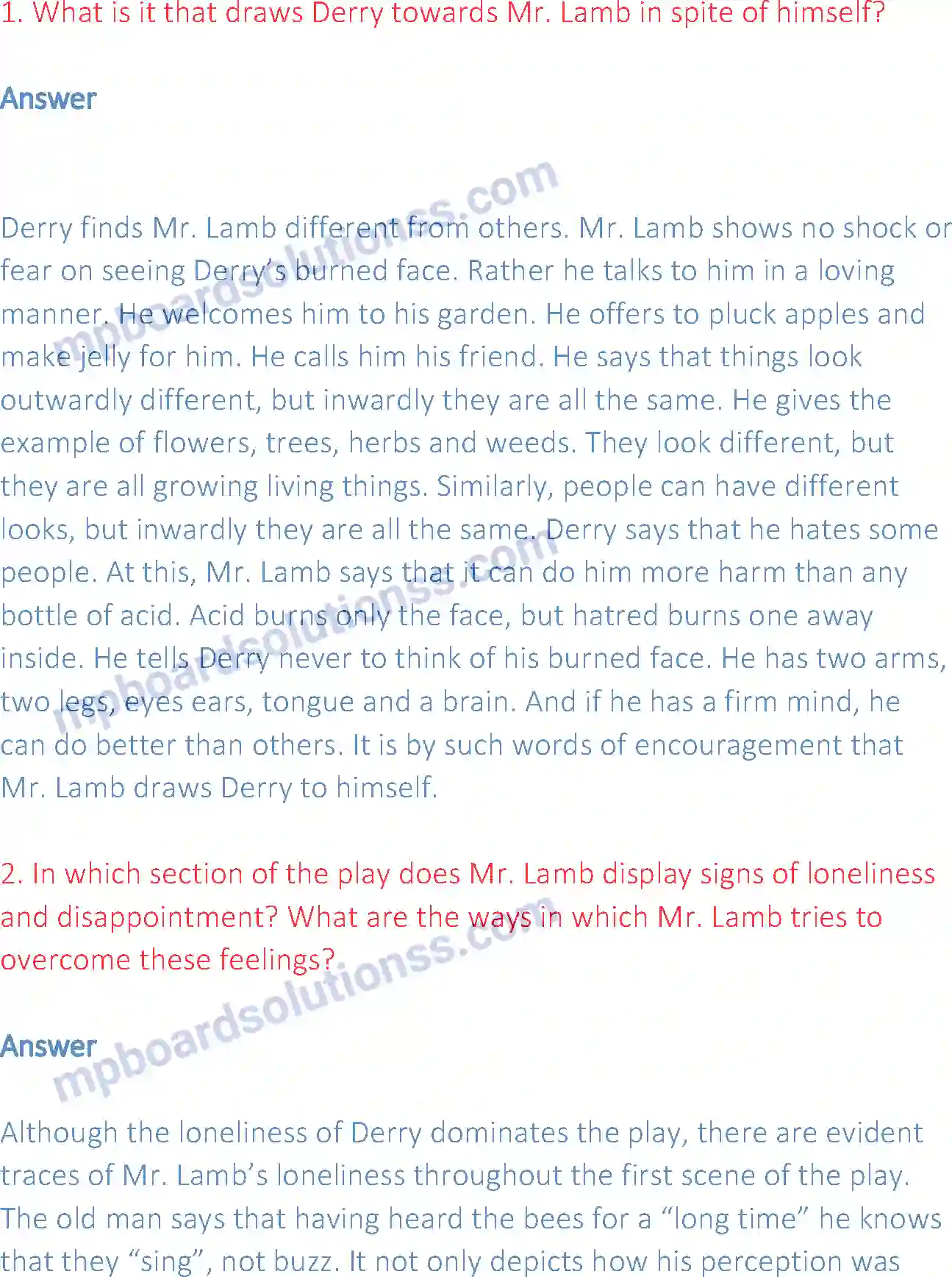 MP Board Book for Class 12 English On the face of It Image 3