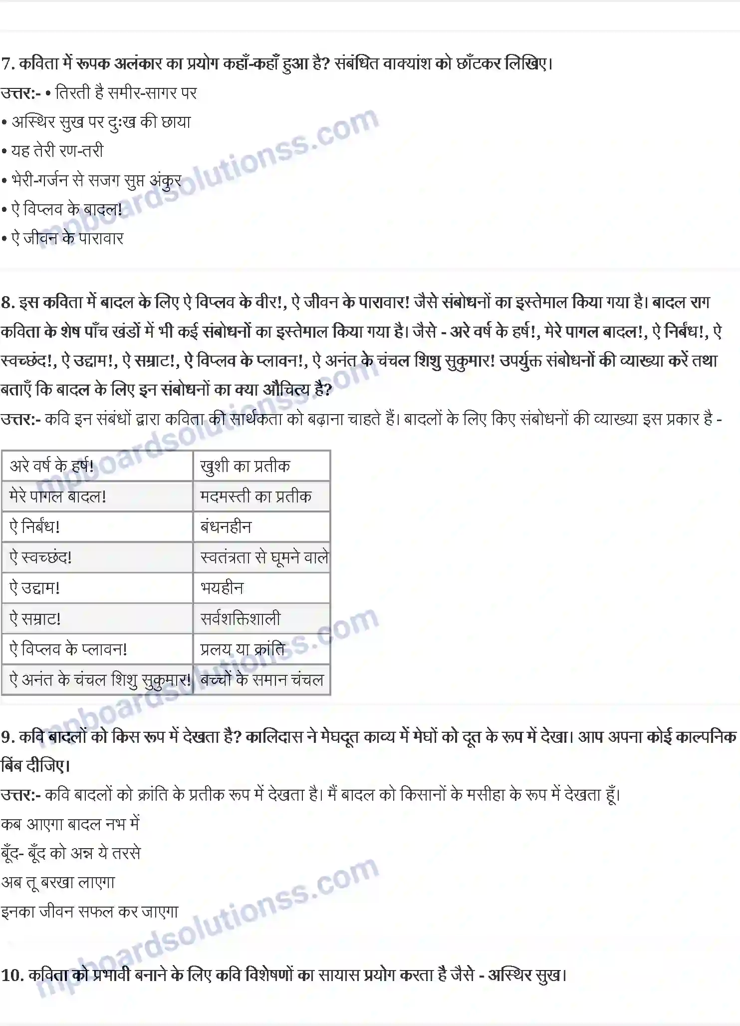 MP Board Book for Class 12 Hindi सूर्यकांत त्रिपाठी ‘निराला’ Image 3