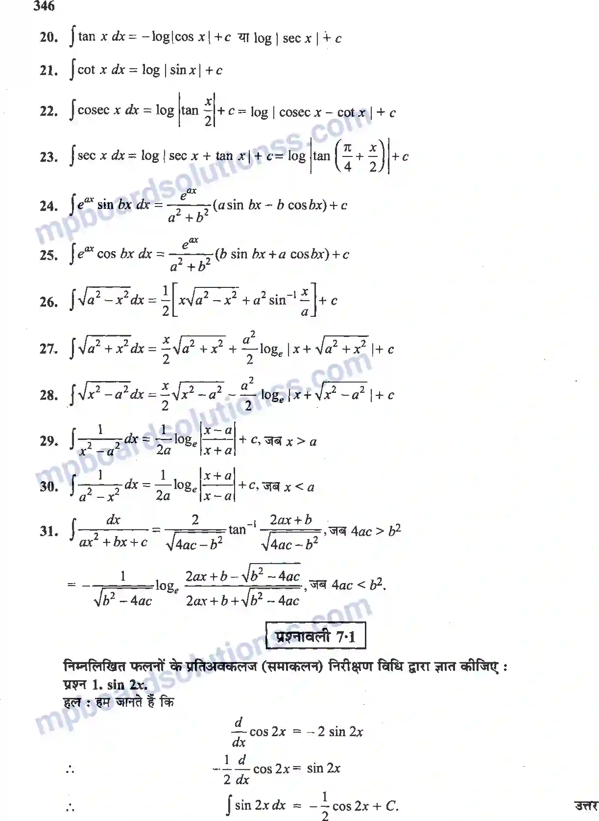 MP Board Book for Class 12 Maths समाकलन Image 2