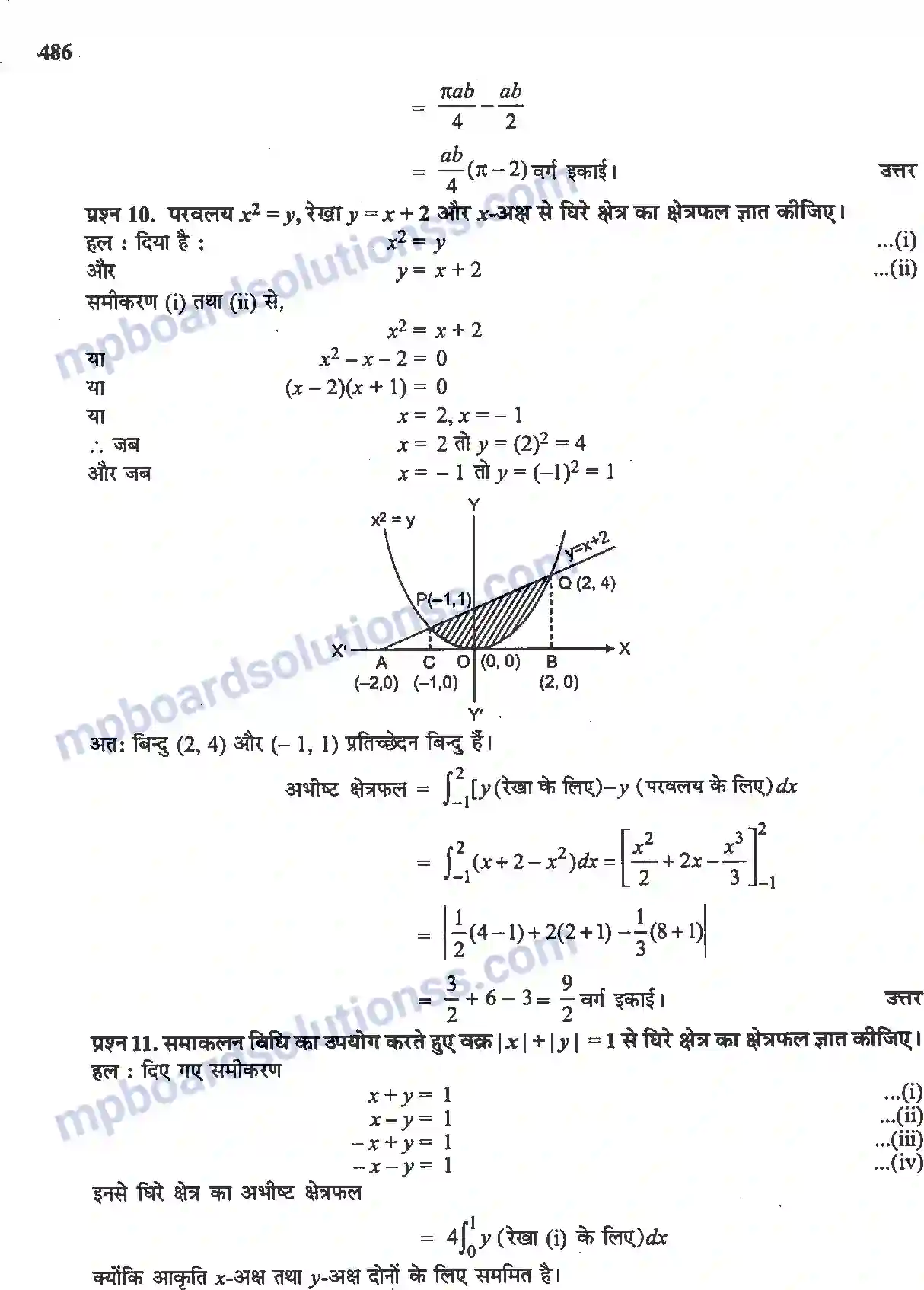 MP Board Book for Class 12 Maths समाकलनों के अनुप्रयोग Image 24