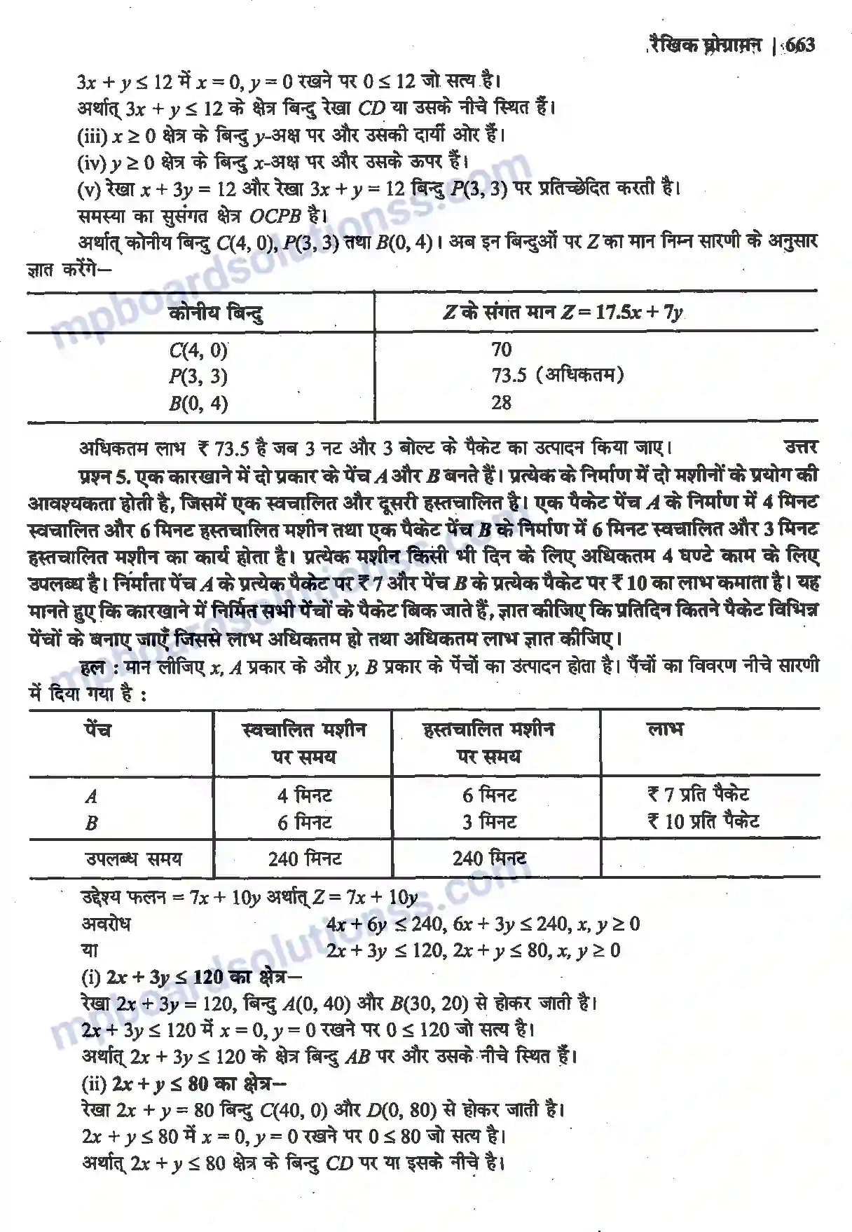 MP Board Book for Class 12 Maths रैखिक प्रोग्रामन Image 19