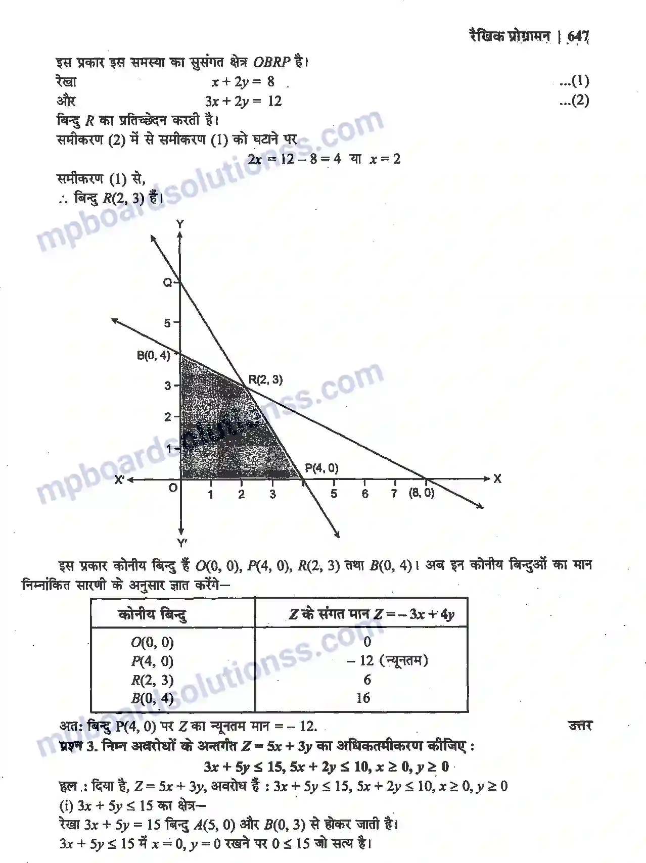 MP Board Book for Class 12 Maths रैखिक प्रोग्रामन Image 3