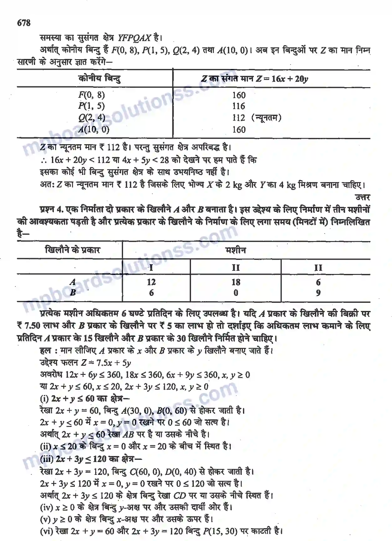 MP Board Book for Class 12 Maths रैखिक प्रोग्रामन Image 34