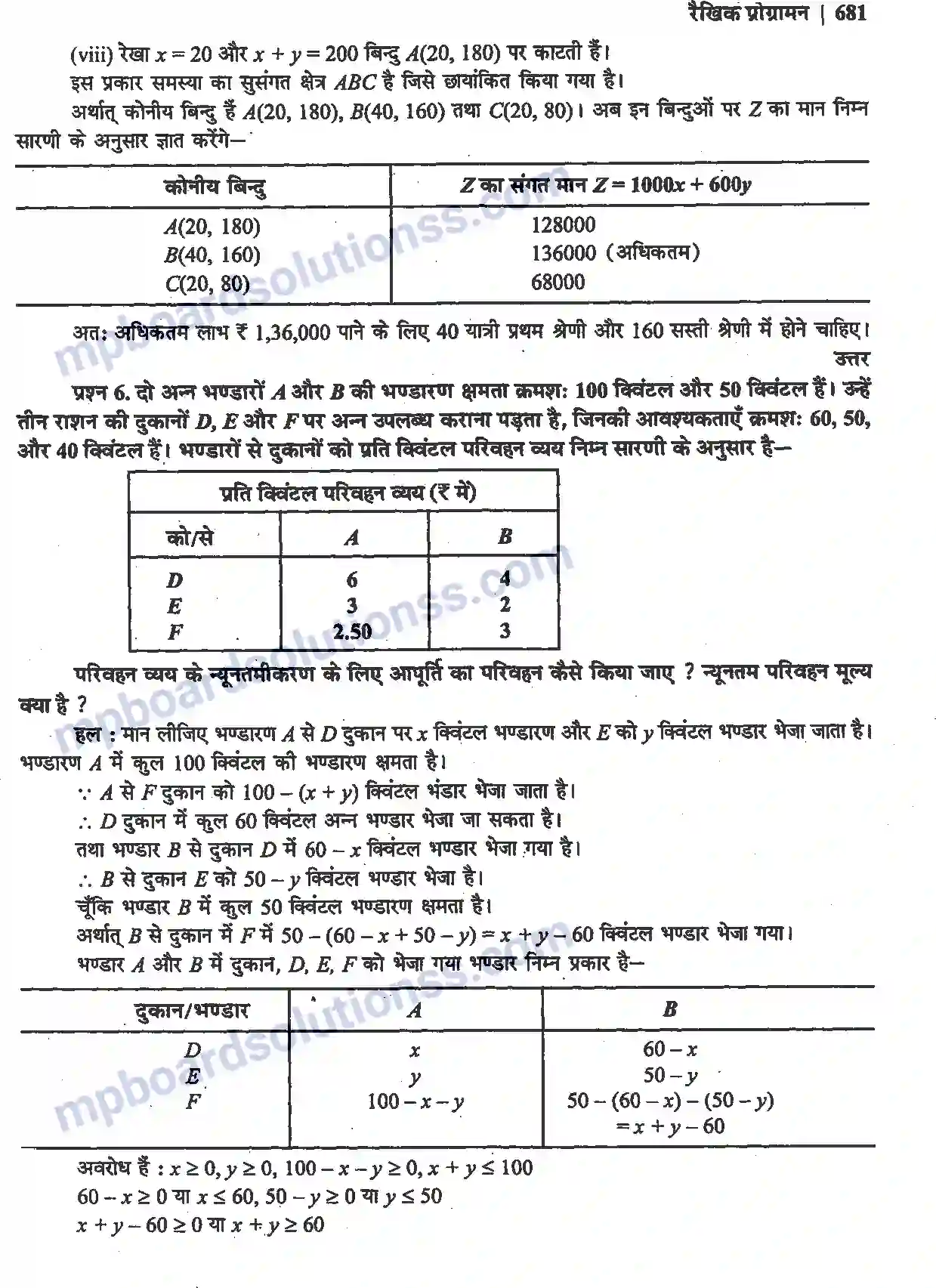 MP Board Book for Class 12 Maths रैखिक प्रोग्रामन Image 37