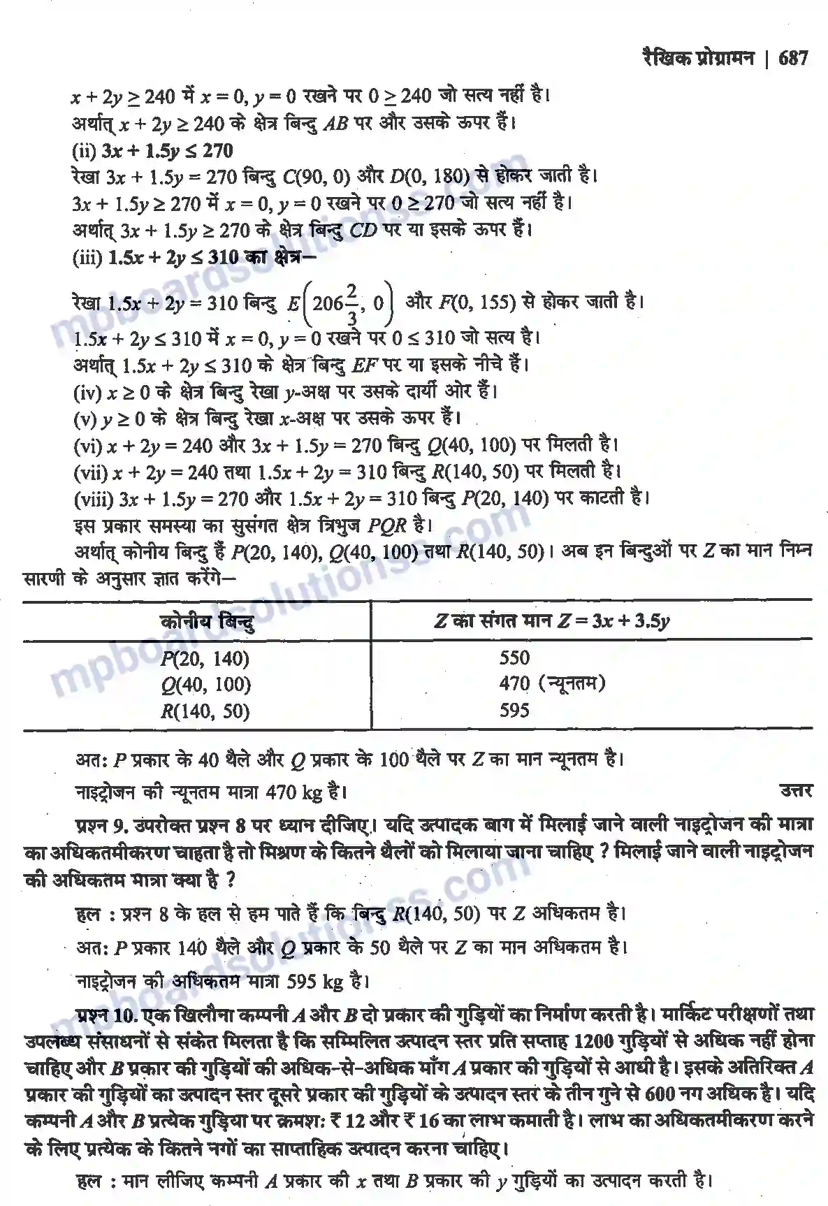 MP Board Book for Class 12 Maths रैखिक प्रोग्रामन Image 43