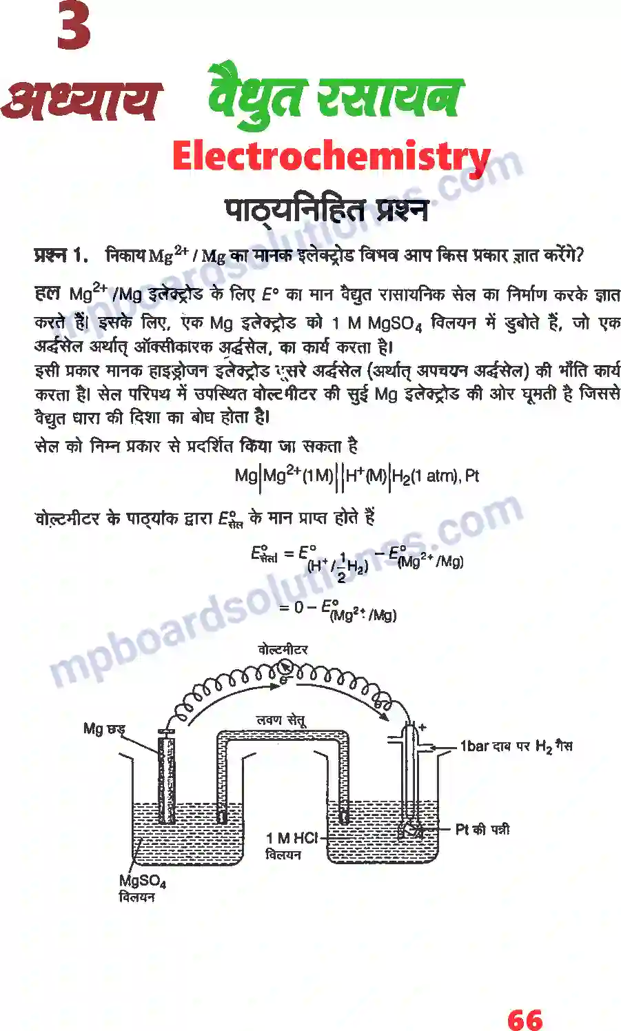 MP Board Book for Class 12 Chemistry वैधुत रसायन Image 1