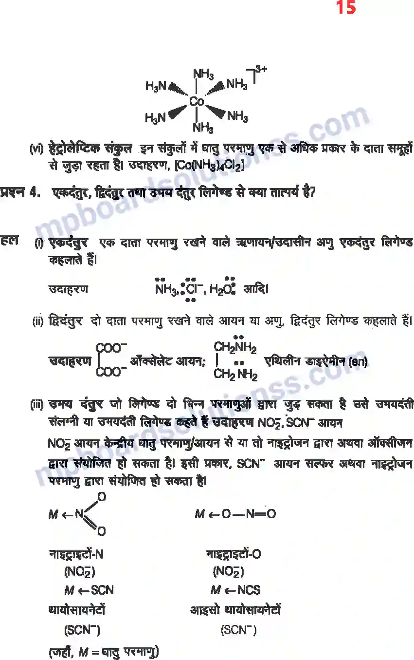 MP Board Book for Class 12 Chemistry उपसहसंयोजक यौगिक Image 13