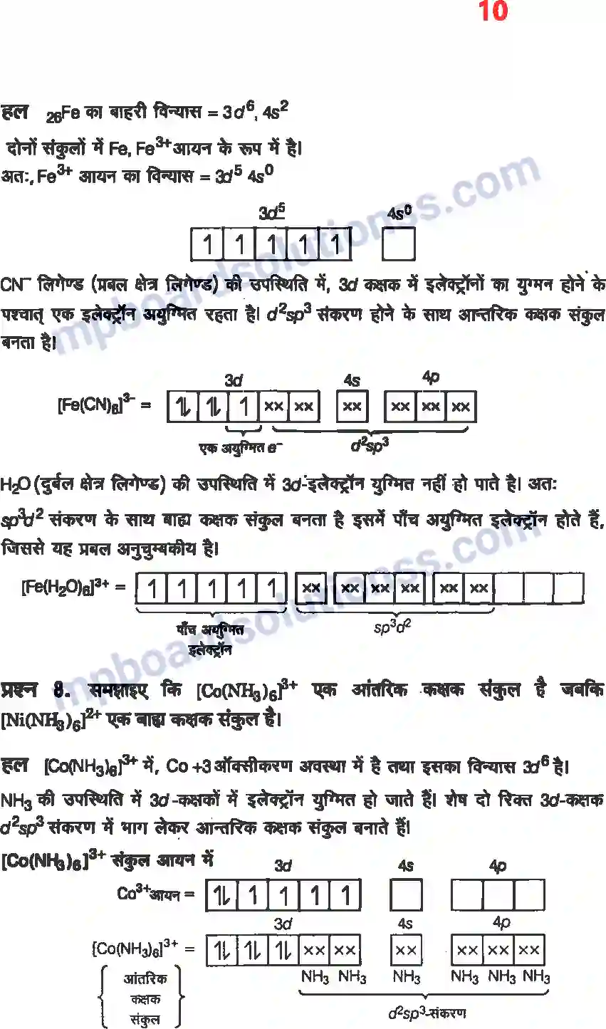 MP Board Book for Class 12 Chemistry उपसहसंयोजक यौगिक Image 8