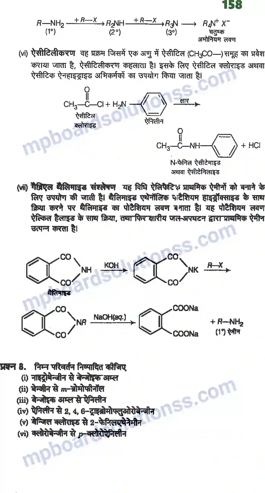MP Board Book for Class 12 Chemistry ऐमीन Image 16
