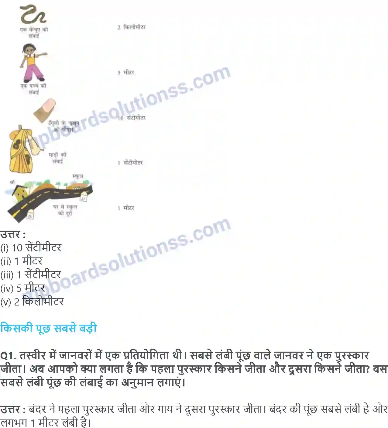 MP Board Book for Class 3 Maths क्या लंबा क्या छोटा Image 5