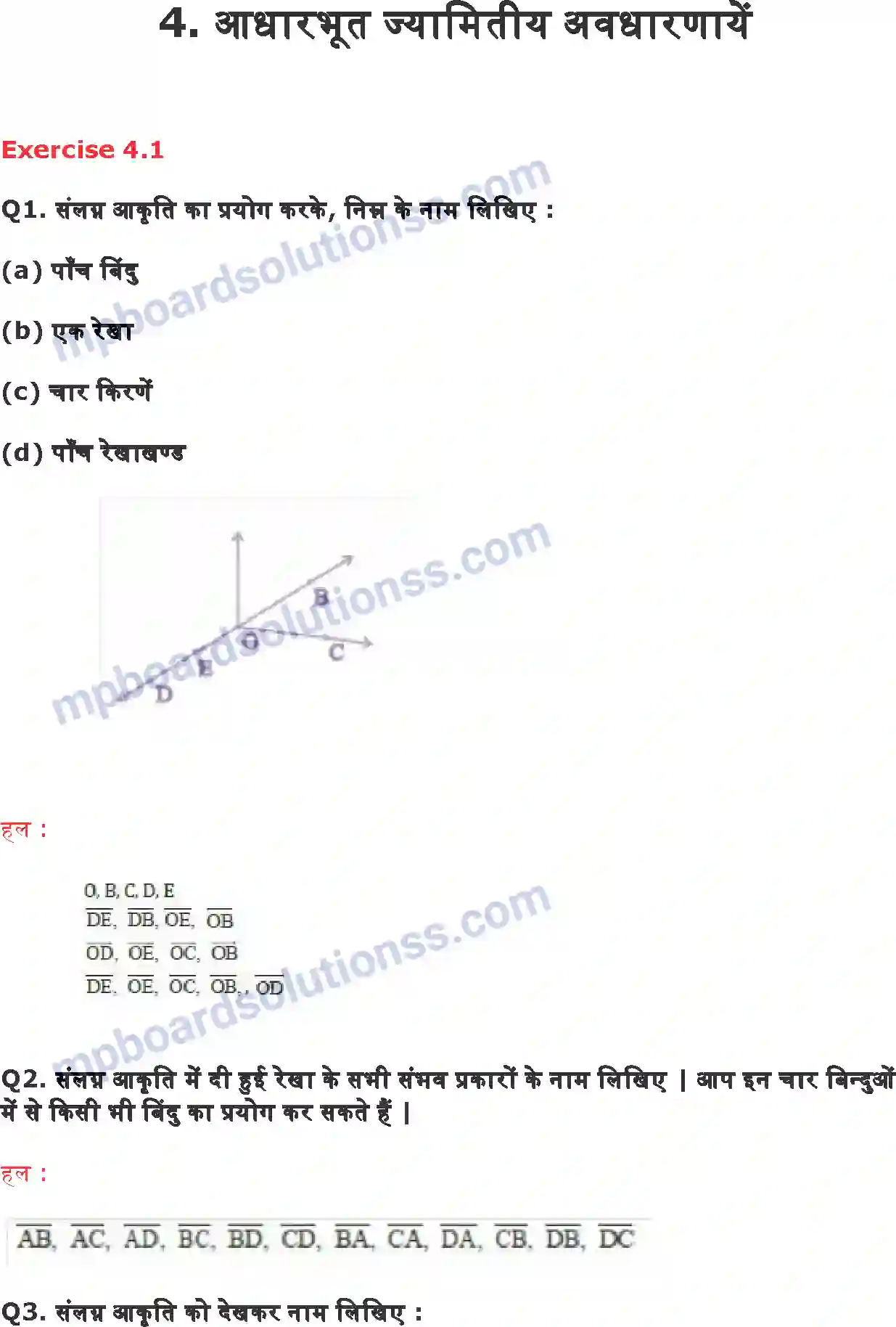MP Board Book for Class 6 Maths आधरभूत ज्यामितीय अवधरणाएँ Image 1