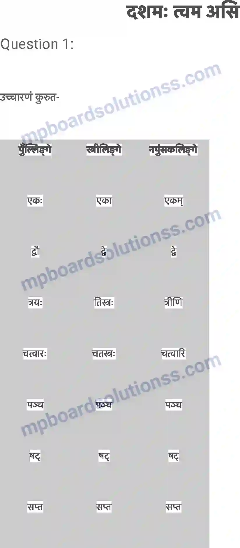 MP Board Book for Class 6 Sanskrit दशमः त्वम असि Image 1