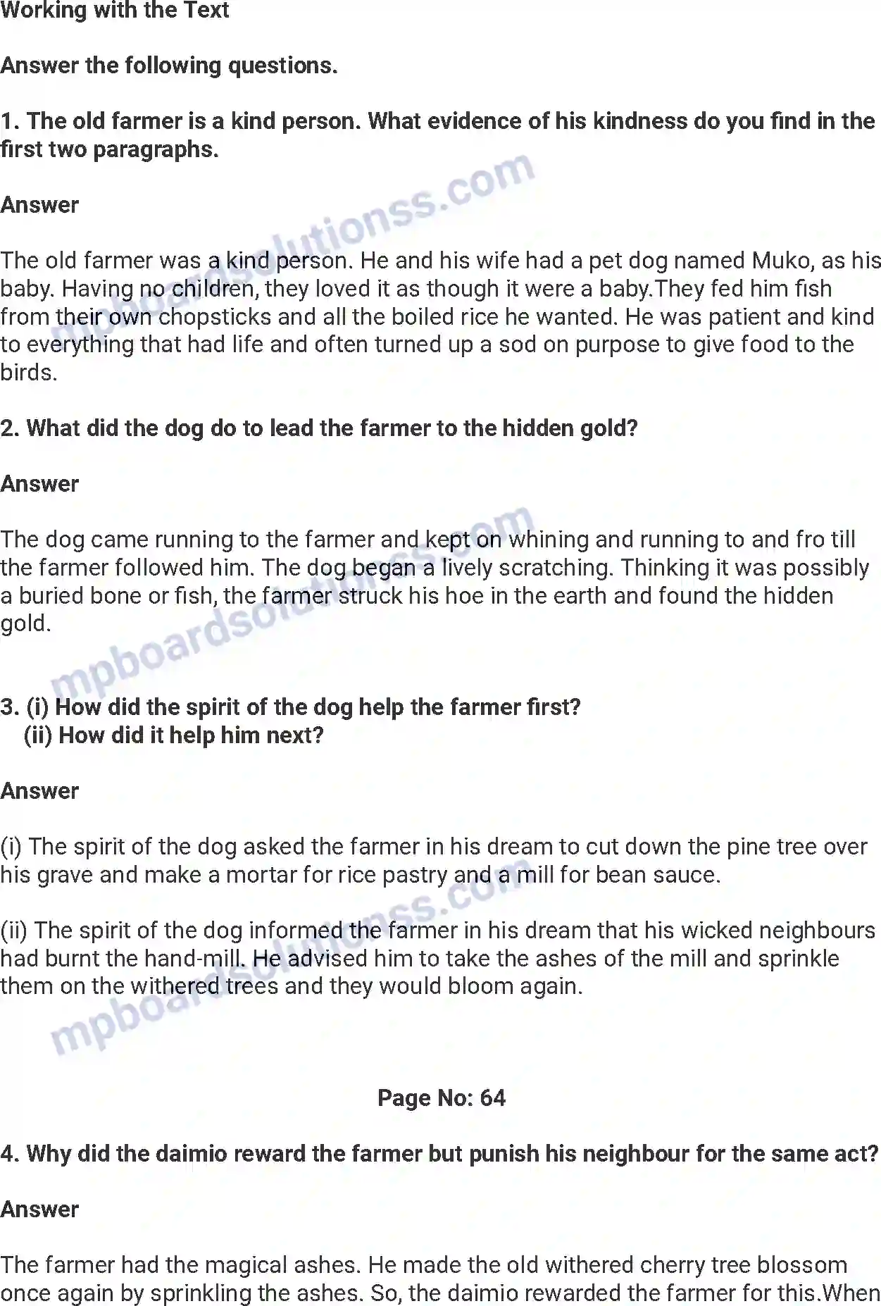 MP Board Book for Class 7 English The Ashes That Made Trees Bloom Image 2