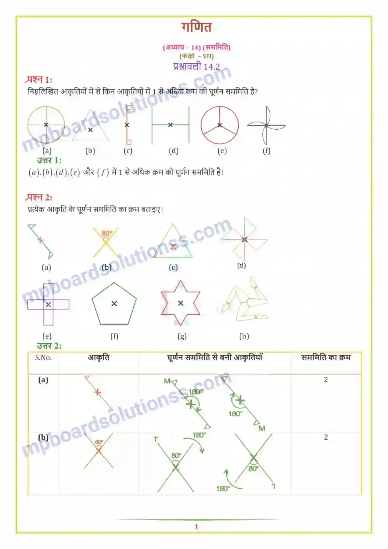 MP Board Book for Class 7 Maths सममिति Image 9