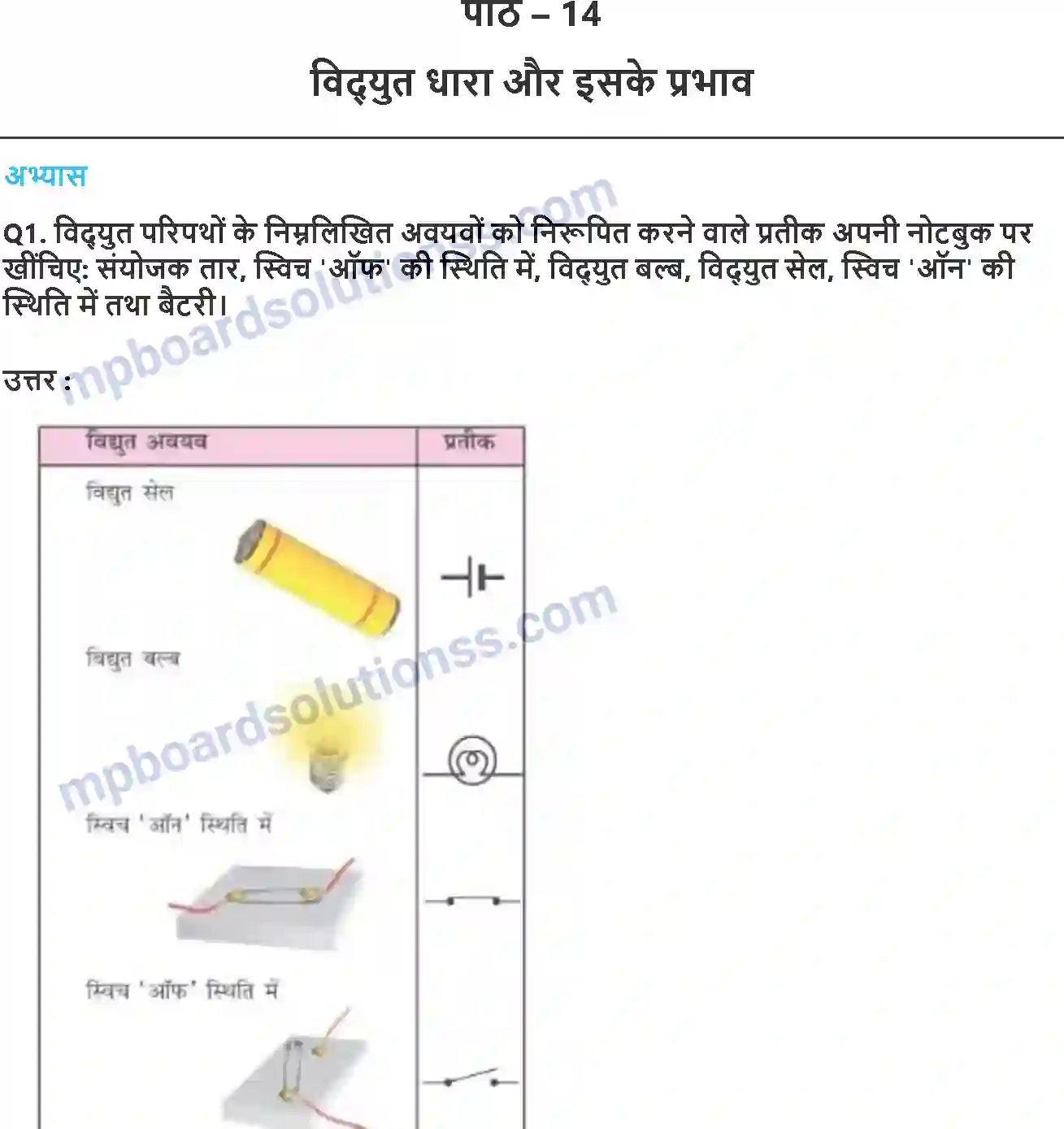 MP Board Book for Class 7 Science विधुत और इसके प्रभाव Image 1
