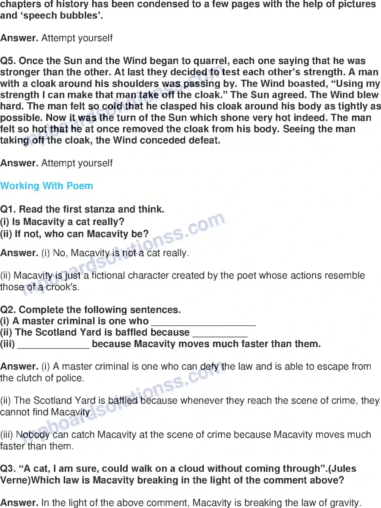 MP Board Book for Class 8 English Glimpses Of The Past Image 7