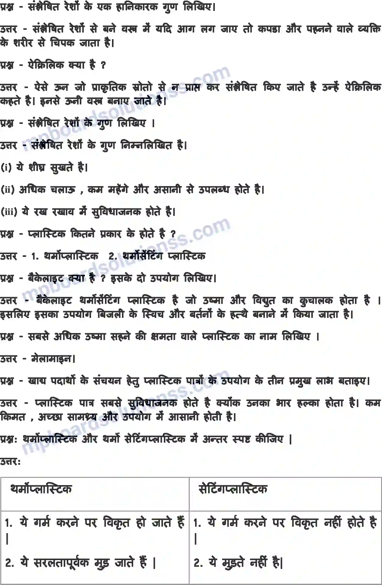 MP Board Book for Class 8 Science संश्लेषित रेशे और प्लास्टिक Image 5
