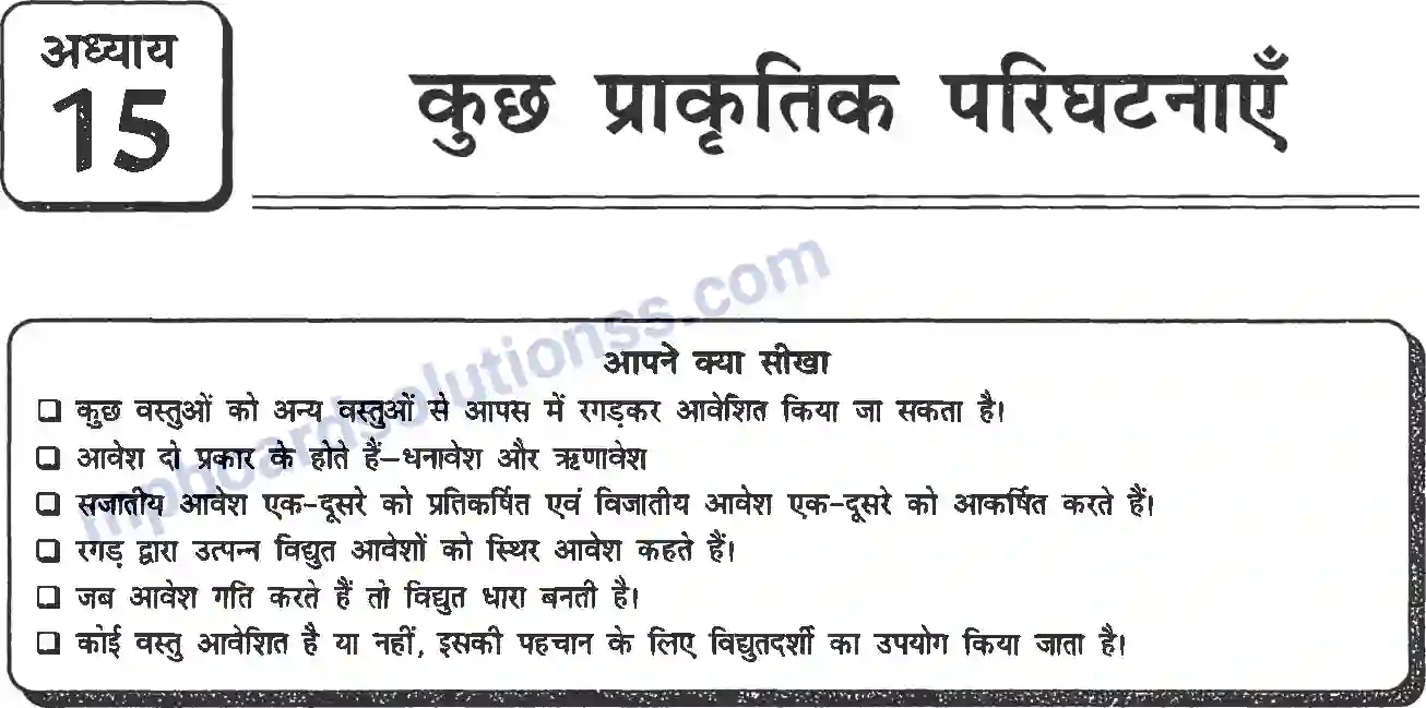 MP Board Book for Class 8 Science कुछ प्राकृतिक परिघटनाएँ Image 1