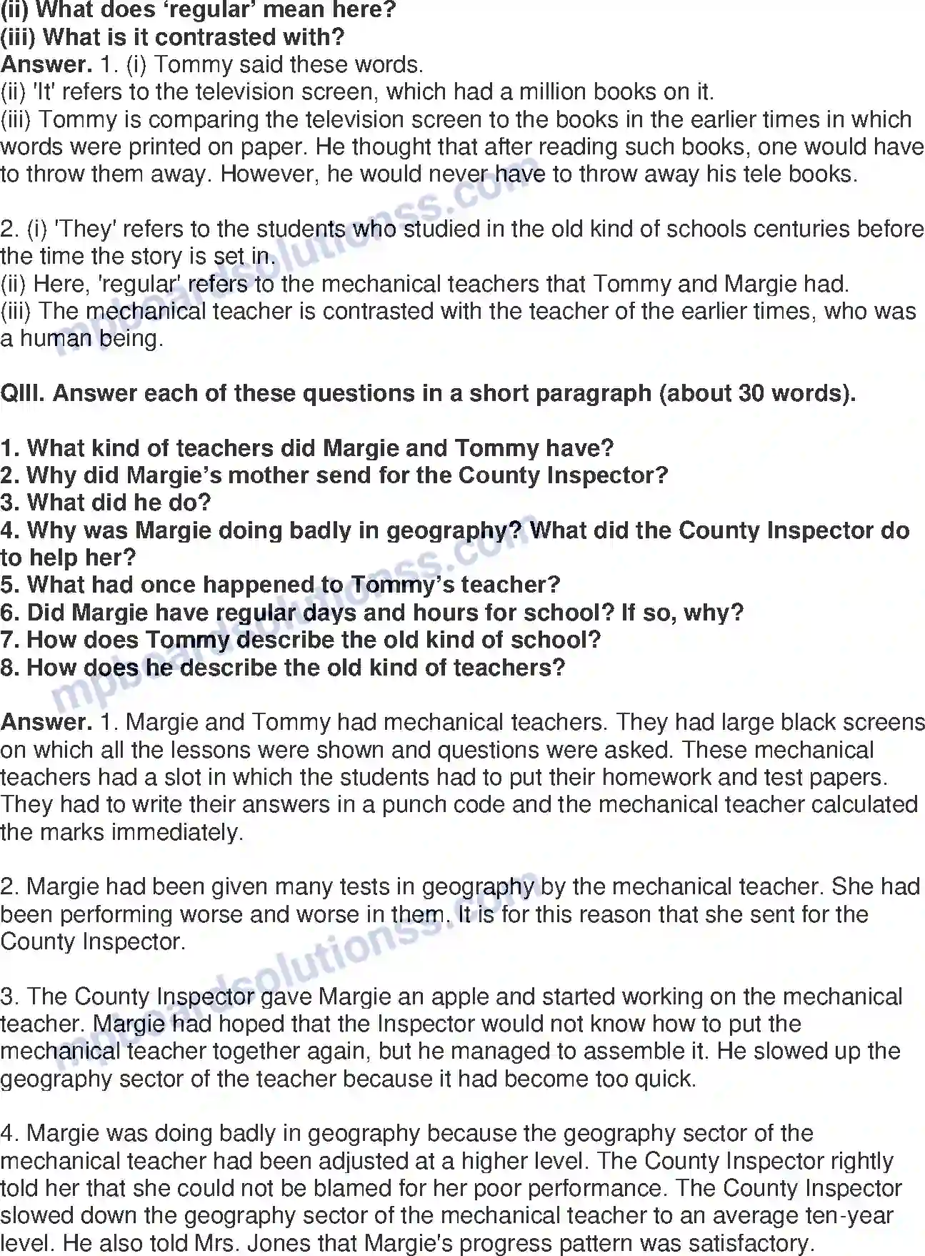 MP Board Book for Class 9 English The Fun They Had Image 2