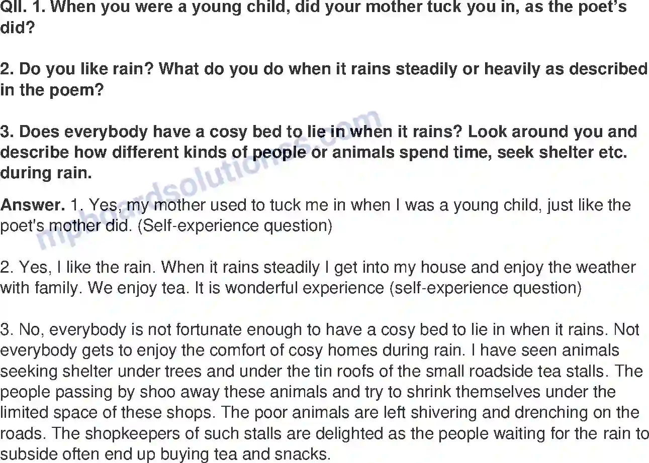 MP Board Book for Class 9 English The Little Girl Image 8