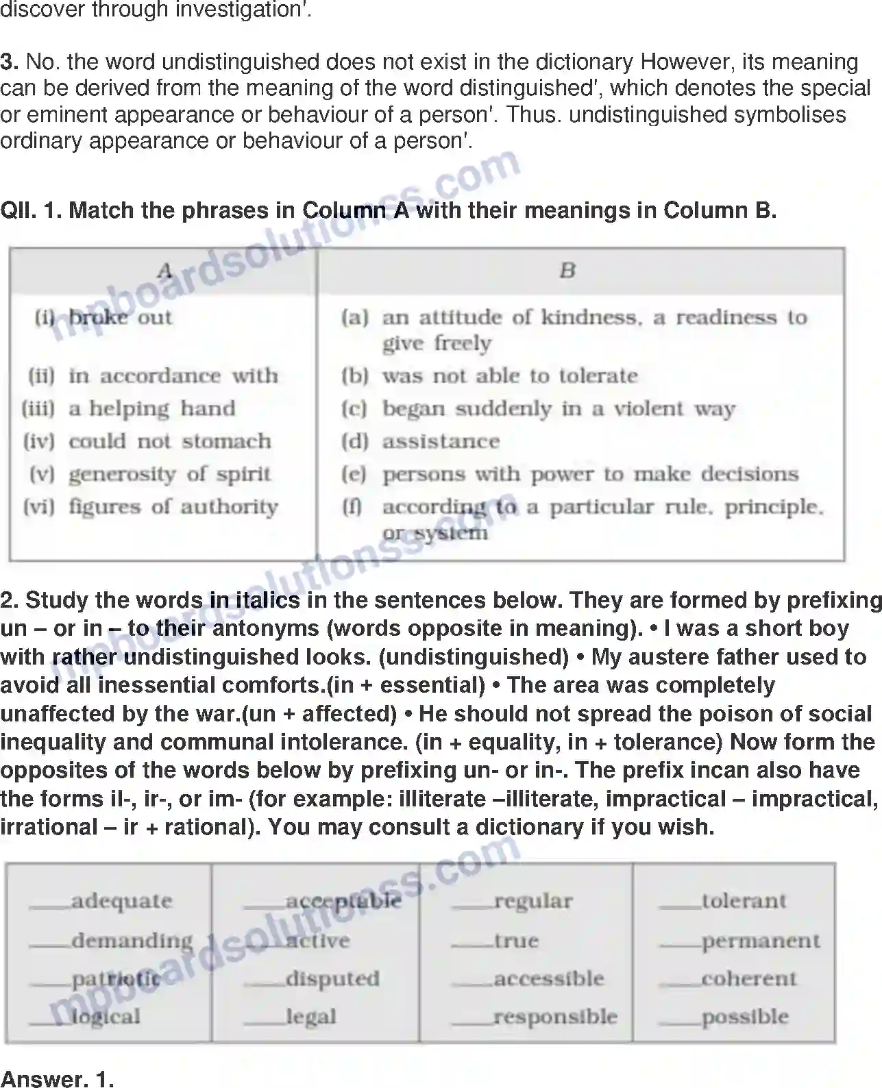 MP Board Book for Class 9 English My Childhood Image 5