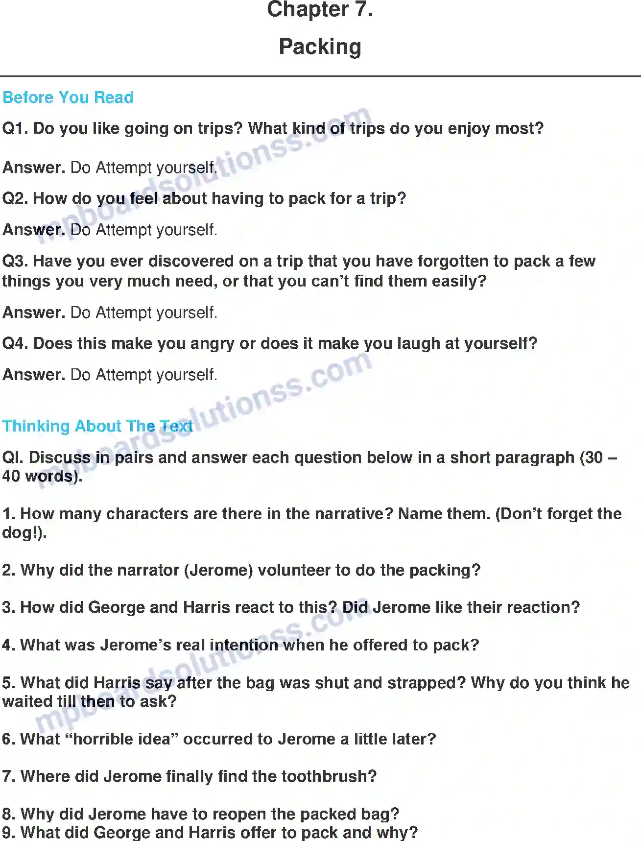 MP Board Book for Class 9 English Packing Image 1