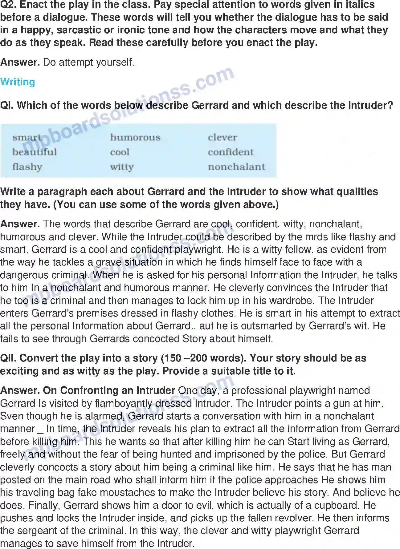 MP Board Book for Class 9 English If I Were You Image 7
