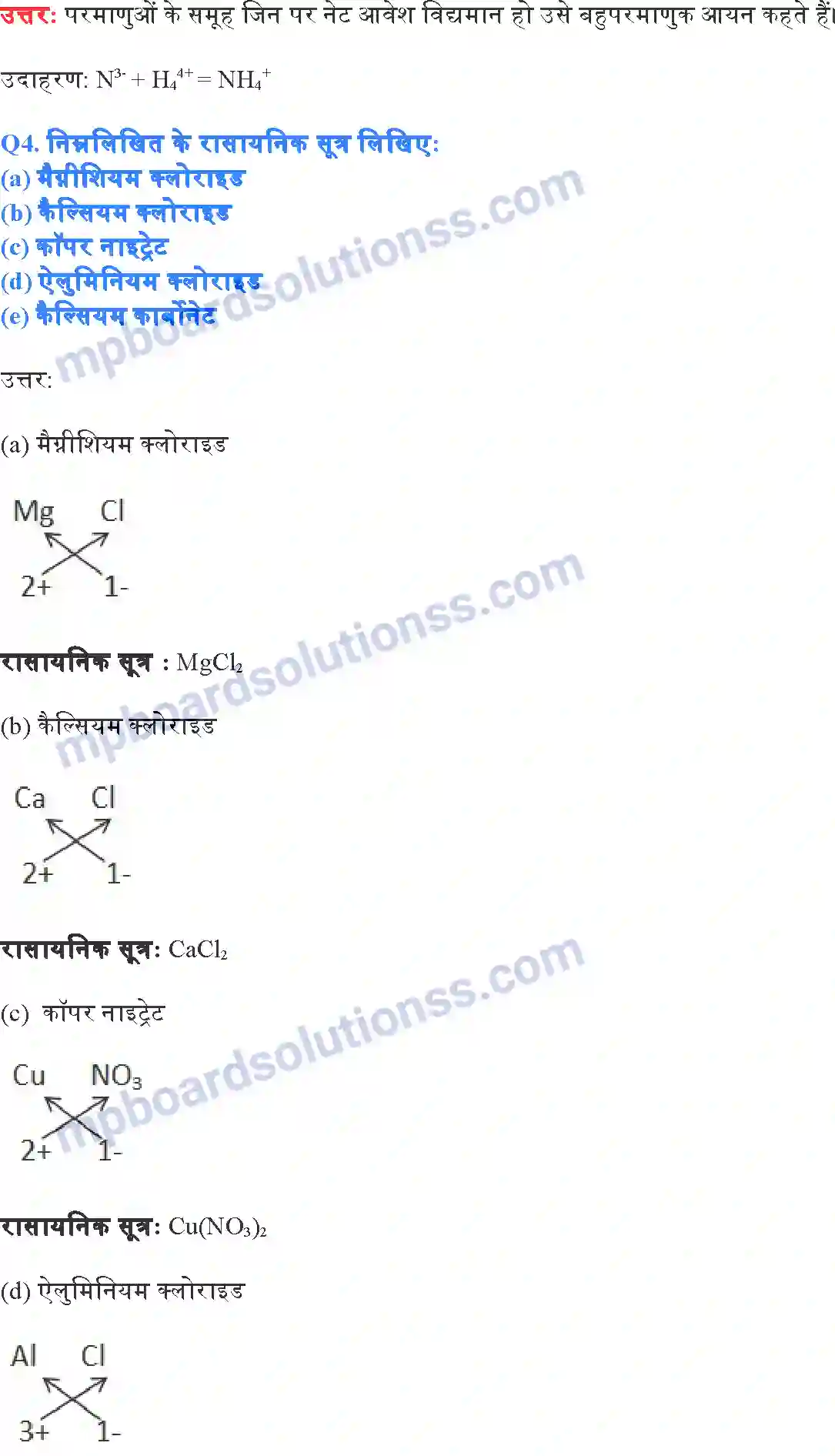 MP Board Book for Class 9 Science परमाणु एवं अणु Image 10