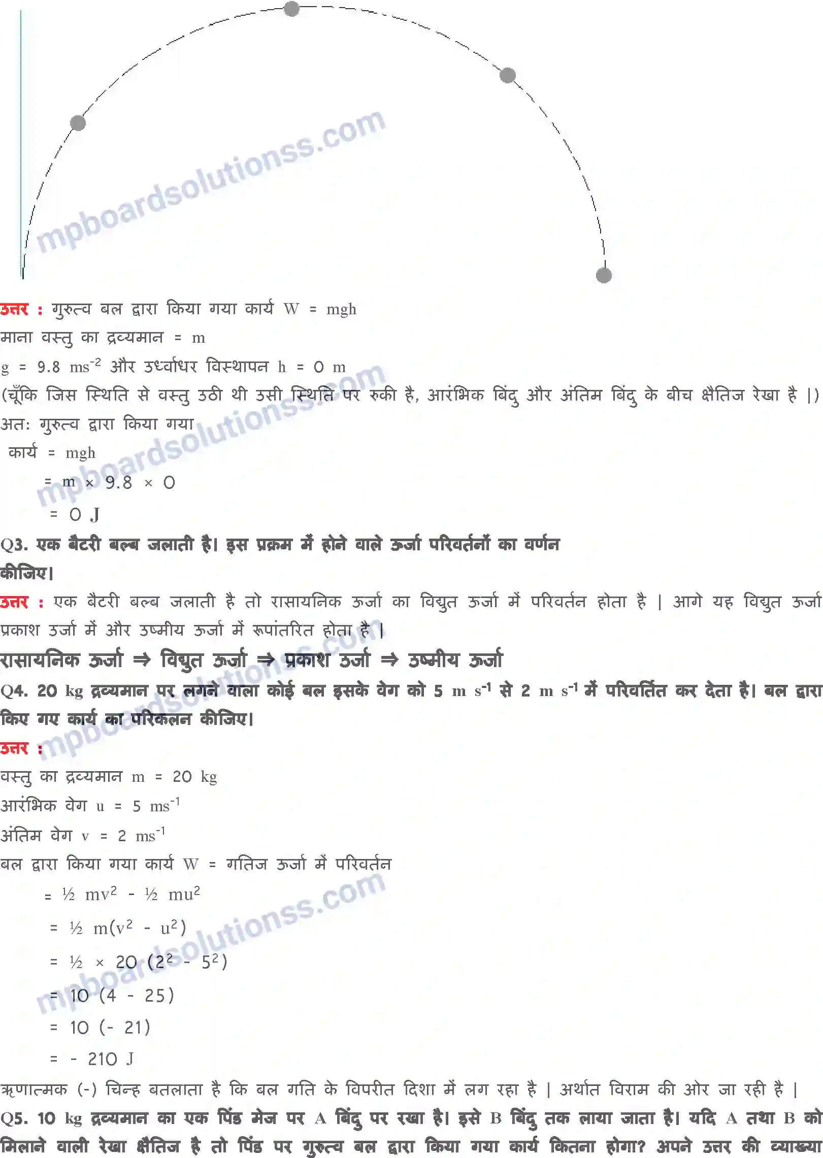 MP Board Book for Class 9 Science कार्य तथा ऊर्जा Image 6