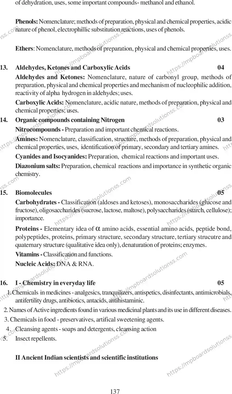MP Board Class 12 Chemistry 2020-21 Syllabus Image 16