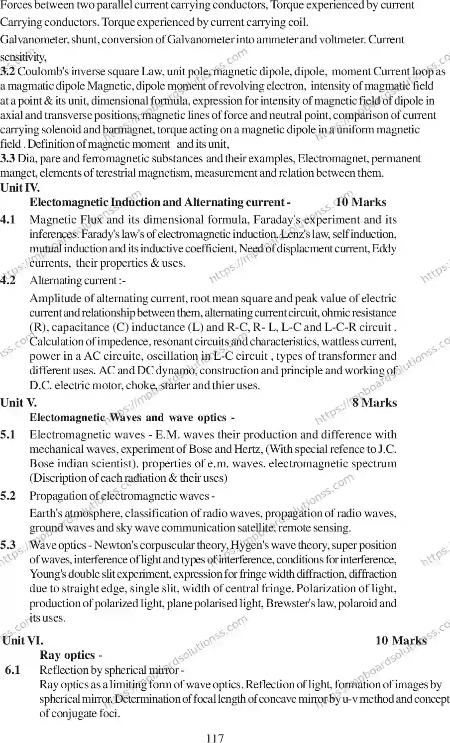 MP Board Class 12 Physics 2020-21 Syllabus Image 10