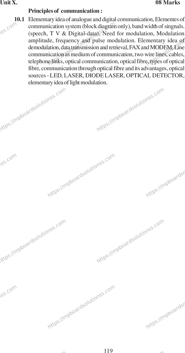 MP Board Class 12 Physics 2020-21 Syllabus Image 12